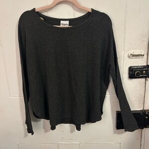 Women's Black Long Sleeve Top